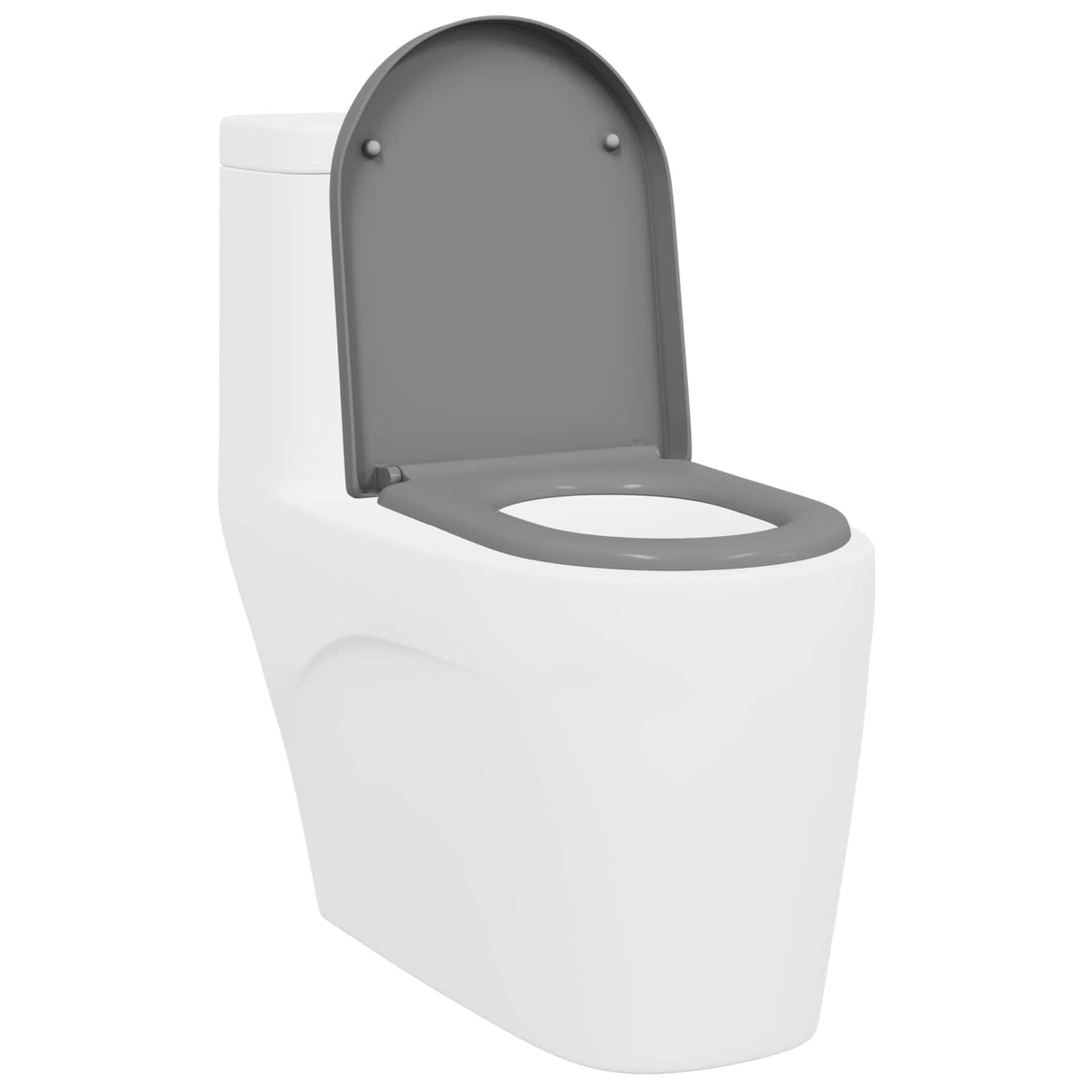Vidaxl toiletzitting grijs 49 x 36 x 4 cm duroplast