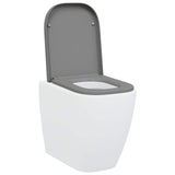 Vidaxl toiletzitting grijs 47,5 x 35 x 3,6 cm duroplast
