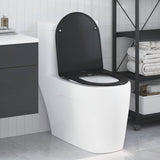 Vidaxl toiletzitting zwart 47 x 36 x 3,4 cm duroplast