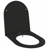 Vidaxl toiletzitting zwart 47 x 36 x 3,4 cm duroplast