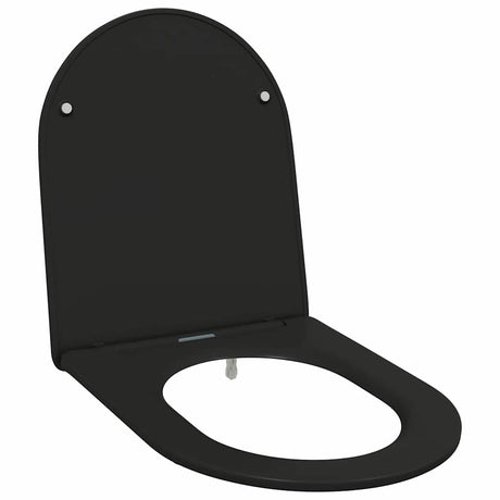 Vidaxl toiletzitting zwart 47 x 36 x 3,4 cm duroplast