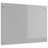 Vidaxl keuken spatscherm lichtgrijs 70 x 50 cm gehard glas