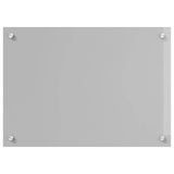 Vidaxl keuken spatscherm lichtgrijs 70 x 50 cm gehard glas
