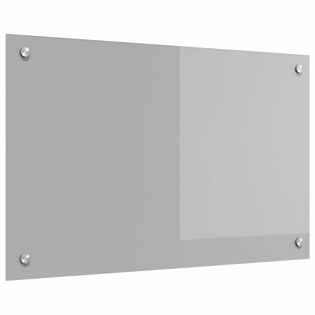Vidaxl keuken spatscherm lichtgrijs 80 x 50 cm gehard glas