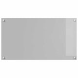 Vidaxl keuken spatscherm lichtgrijs 90 x 50 cm gehard glas
