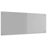 Vidaxl keuken spatscherm lichtgrijs 100 x 40 cm gehard glas