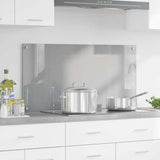 Vidaxl keuken spatscherm lichtgrijs 100 x 50 cm gehard glas