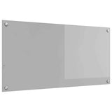 Vidaxl keuken spatscherm lichtgrijs 100 x 50 cm gehard glas