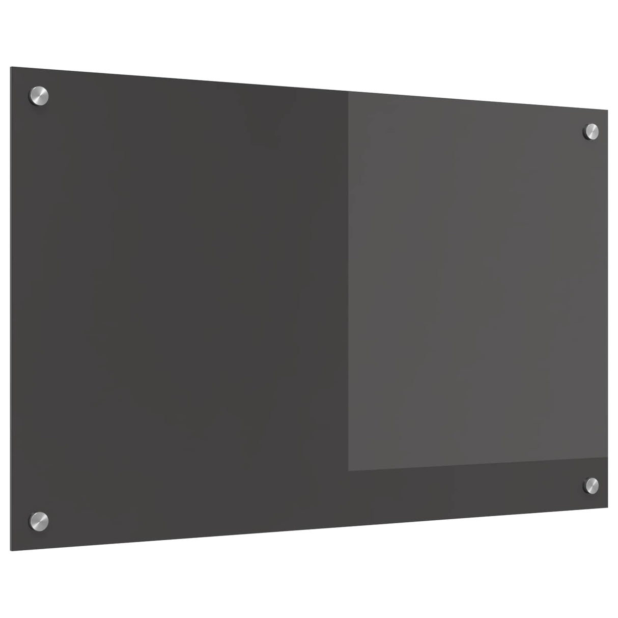 Vidaxl keuken spatscherm donkergrijs 80 x 50 cm gehard glas