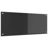 Vidaxl keuken spatscherm donkergrijs 100 x 40 cm gehard glas