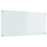 Vidaxl keuken spatscherm wit 110 x 50 cm gehard glas