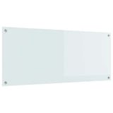 Vidaxl keuken spatscherm wit 120 x 50 cm gehard glas