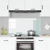 Vidaxl keuken spatscherm wit 120 x 60 cm gehard glas