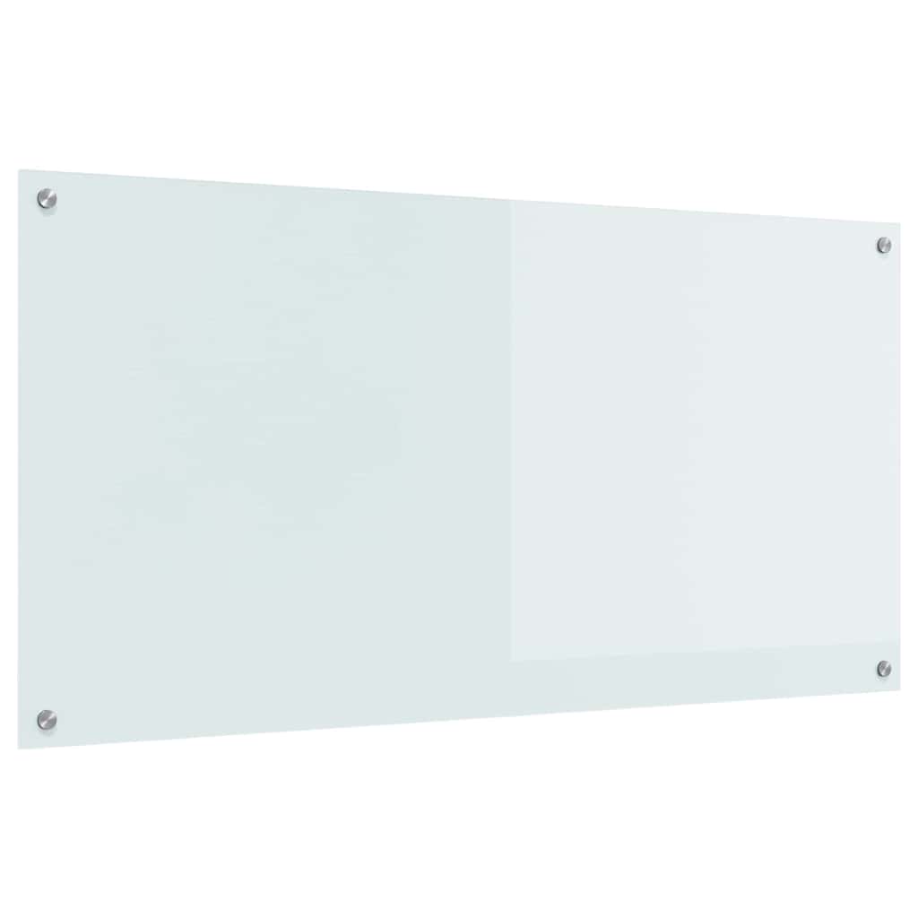 Vidaxl keuken spatscherm wit 120 x 60 cm gehard glas