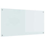 Vidaxl keuken spatscherm wit 120 x 60 cm gehard glas