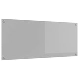 Vidaxl keuken spatscherm lichtgrijs 120 x 50 cm gehard glas