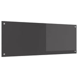 Vidaxl keuken spatscherm donkergrijs 110 x 40 cm gehard glas