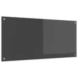 Vidaxl keuken spatscherm donkergrijs 110 x 50 cm gehard glas