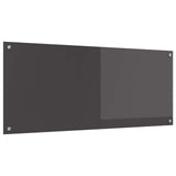 Vidaxl keuken spatscherm donkergrijs 120 x 50 cm gehard glas
