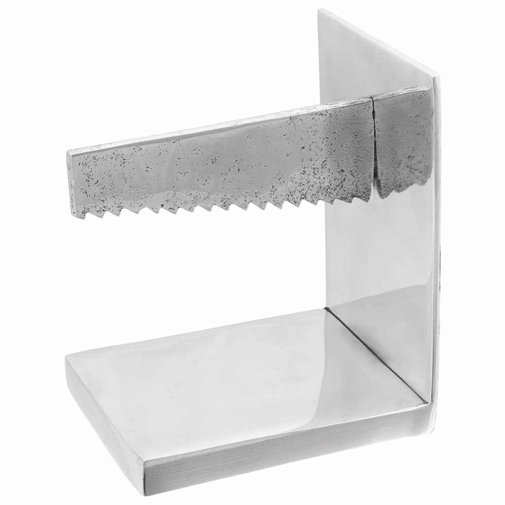 Vidaxl boekensteunen 2 pcs zilver 11 x 14 x 17,5 cm aluminium