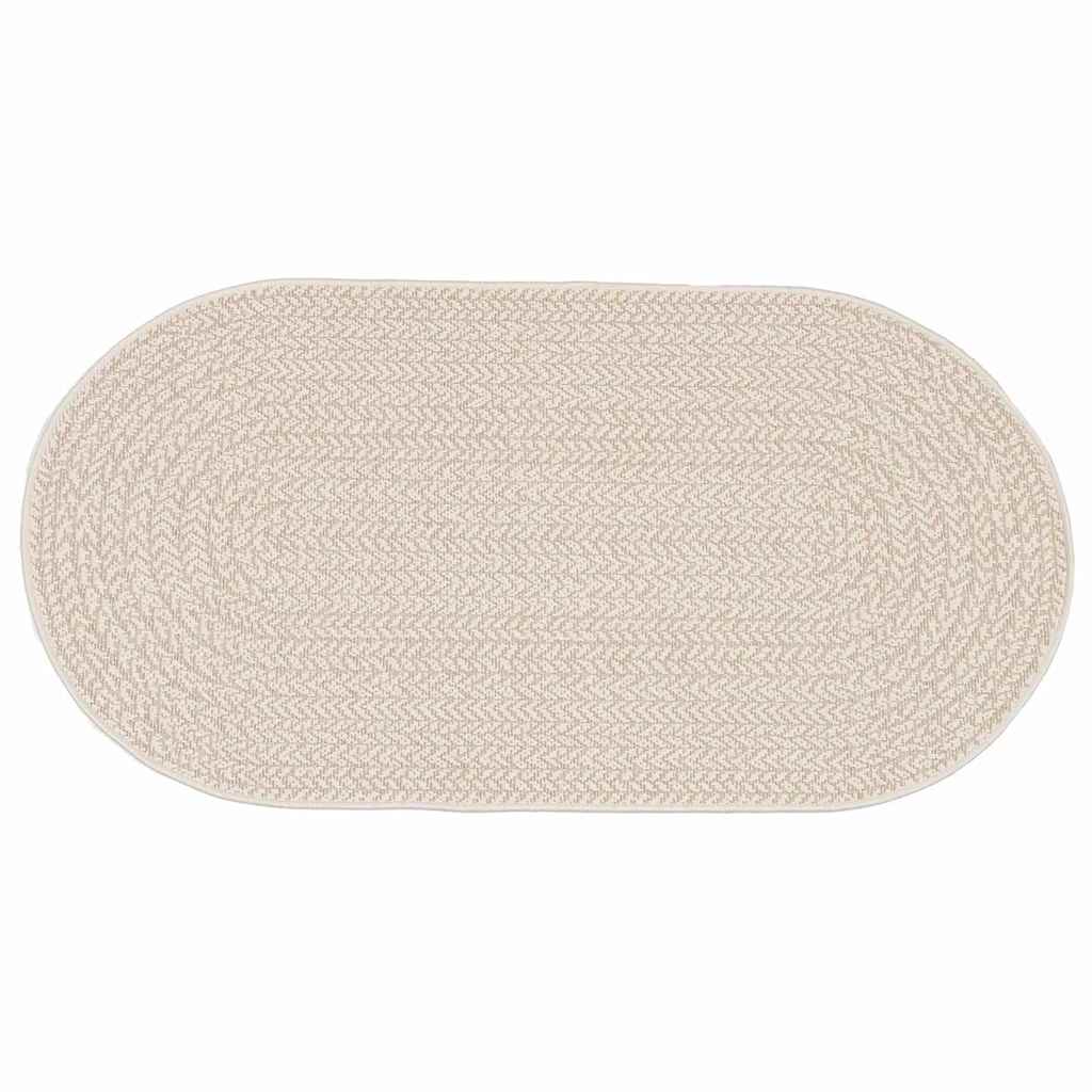 Vidaxl vloerkleed zizur crème 150 x 80 cm polypropyleen