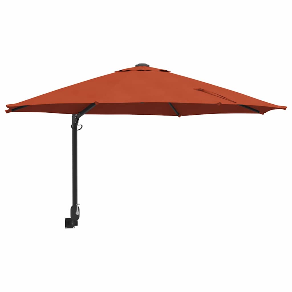 Vidaxl tuinparasol terracotta 248 x 248 x 148 cm polyester en staal