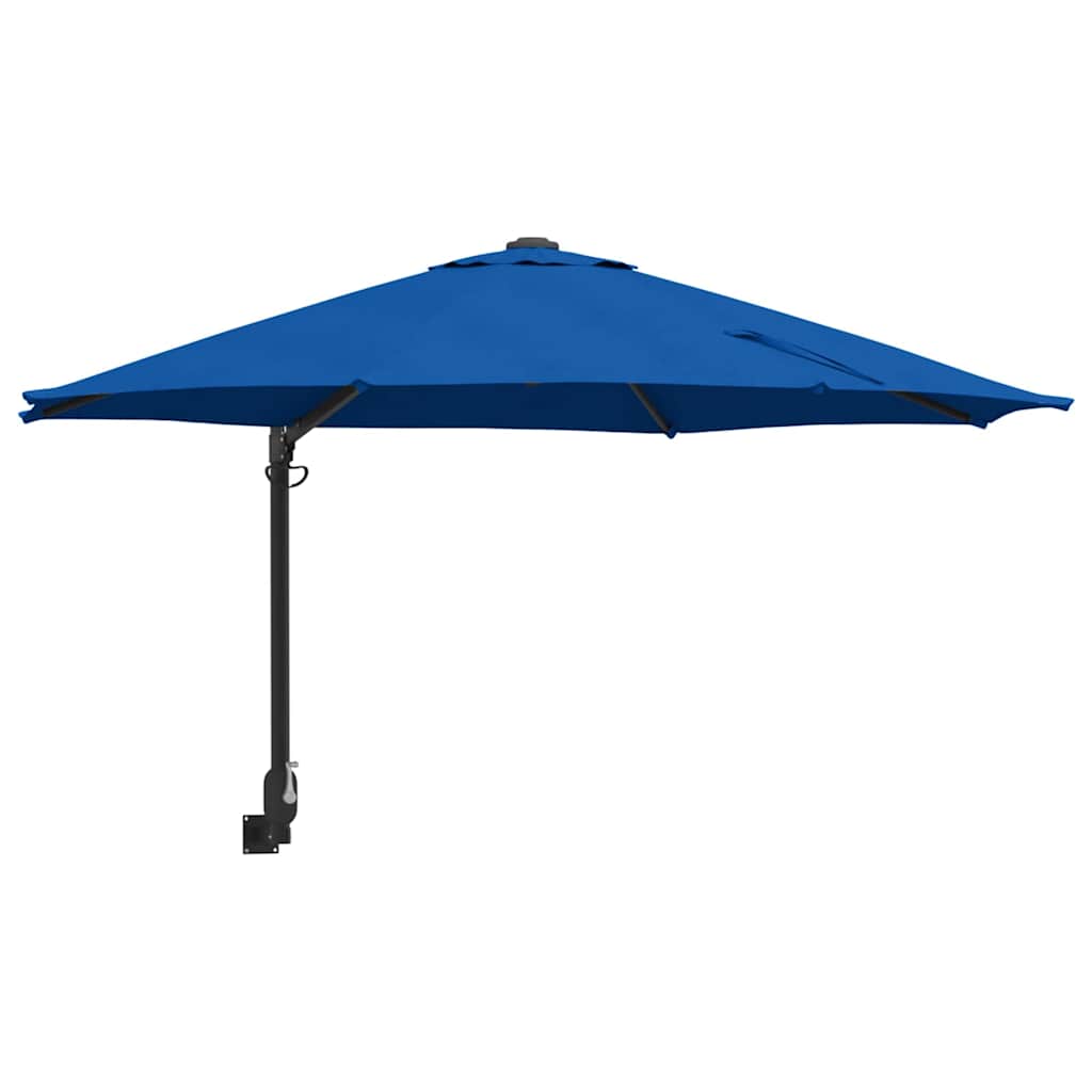 Vidaxl tuinparasol azurblauw 248 x 248 x 148 cm polyester en staal