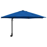 Vidaxl tuinparasol azurblauw 248 x 248 x 148 cm polyester en staal