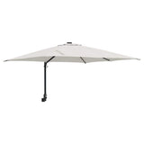 Vidaxl tuinparasol zand 248,5 x 247,5 x 160 cm polyester en staal