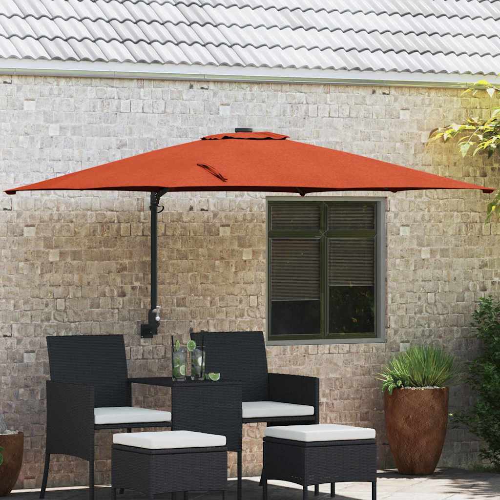 Vidaxl tuinparasol terracotta 248,5 x 247,5 x 160 cm