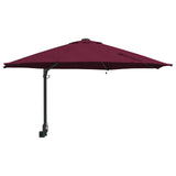 Vidaxl tuinparasol bordeaux rood 248 x 248 x 148 cm polyester en staal