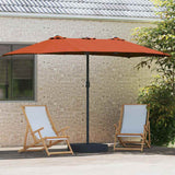 Vidaxl tuinparasol terracotta 385 x 209 x 244 cm polyester en staal