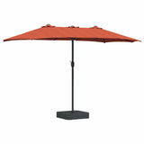 Vidaxl tuinparasol terracotta 385 x 209 x 244 cm polyester en staal