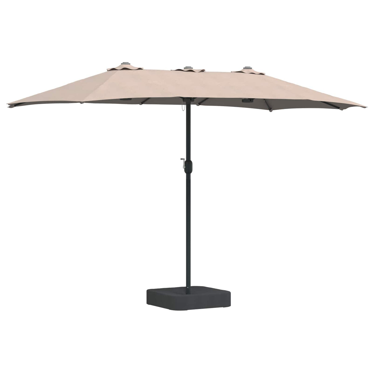 Vidaxl tuinparasol taupe 385 x 209 x 244 cm polyester