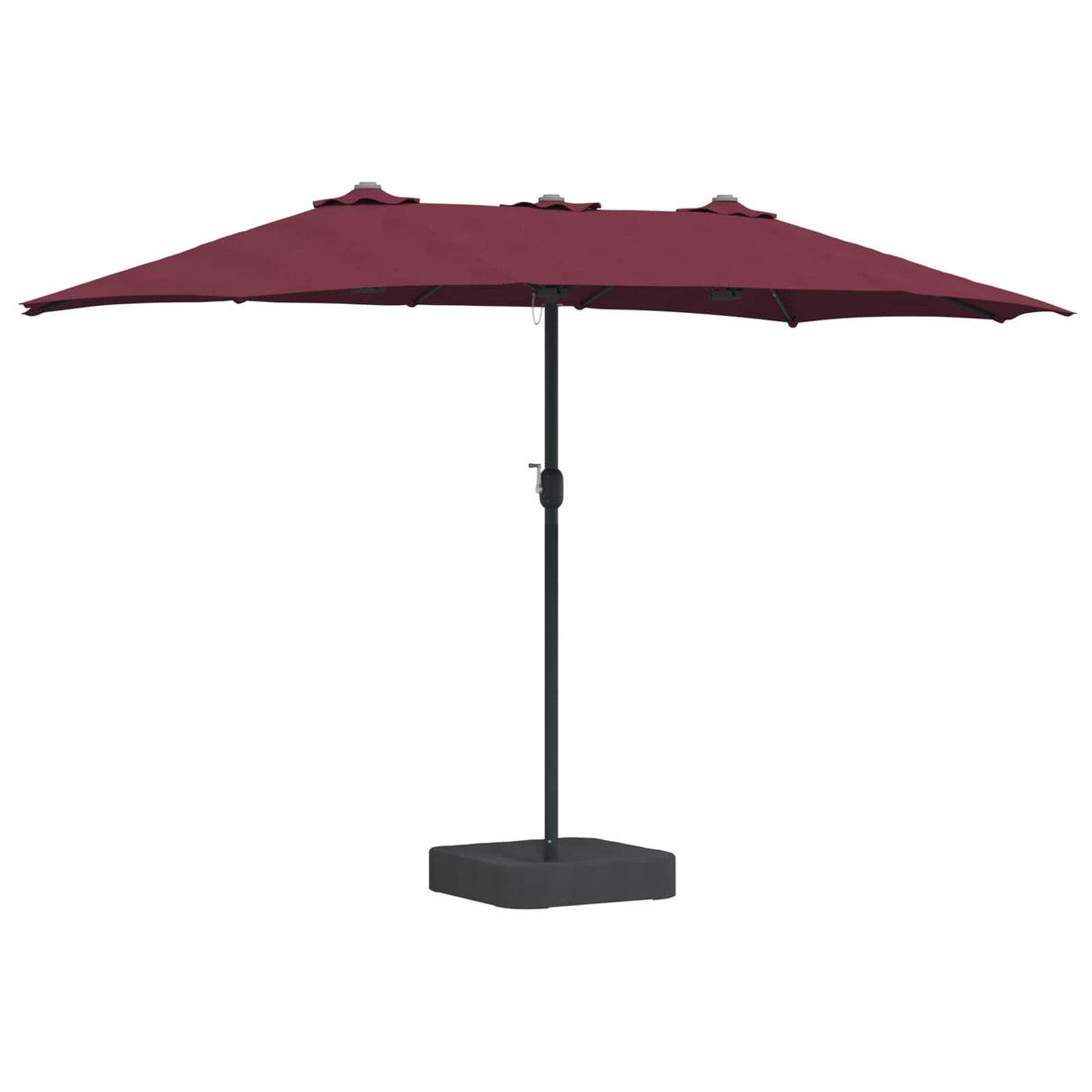 Vidaxl tuinparasol bordeaux rood 385 x 209 x 244 cm polyester