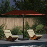 Vidaxl tuinparasol terracotta 385 x 209 x 244 cm polyester