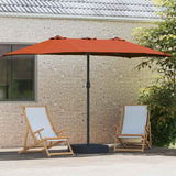 Vidaxl tuinparasol terracotta 385 x 209 x 244 cm polyester
