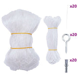 Vidaxl kattennet transparant 4x3 m nylon