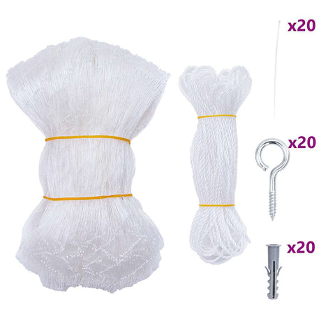 Vidaxl kattennet transparant 6x3 m nylon