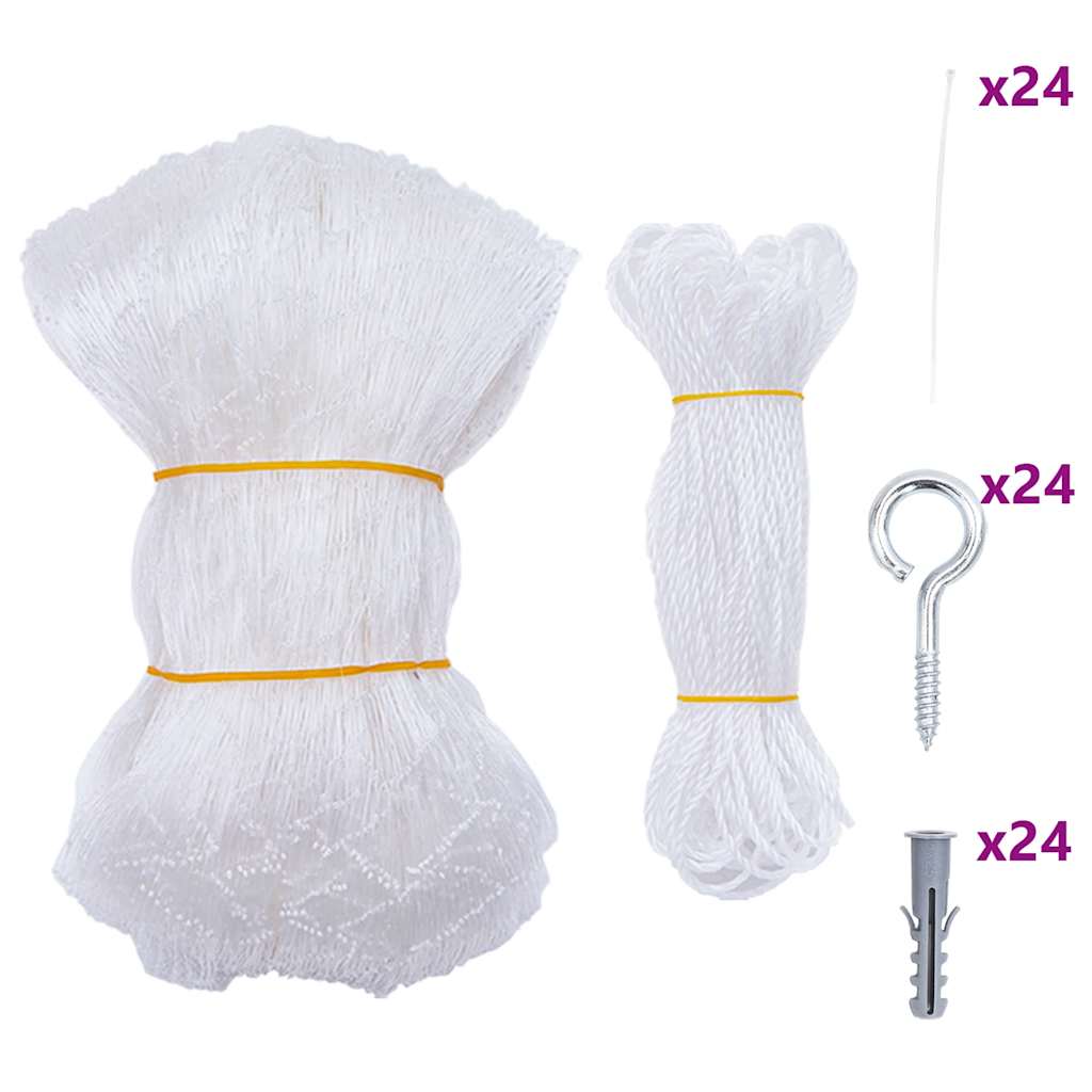 Vidaxl kattennet transparant 12x3 m nylon