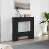 Vidaxl haardombouw 81x18x82 cm spaanplaat zwart eikenkleurig