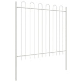 Vidaxl tuinhek 3 pcs wit 5,1 x 1 m poedercoating staal