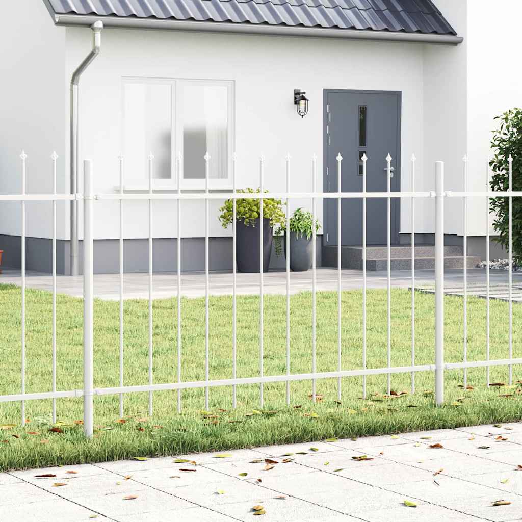Vidaxl tuinhek 4 pcs wit 6,8 x 1 m poedercoating staal