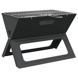 Vidaxl buiten grill zwart 46 x 31 x 31 cm staal