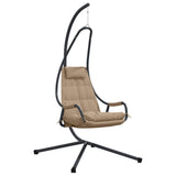 Vidaxl hangende ei-stoel taupe 94 x 107 x 196,5 cm staal