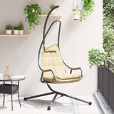 Vidaxl hangende ei-stoel beige 94 x 107 x 196,5 cm staal