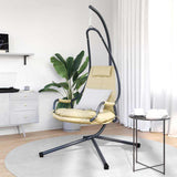 Vidaxl hangende ei-stoel beige 94 x 107 x 196,5 cm staal