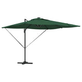 Vidaxl parasol groen 286 x 284 x 270 cm aluminium en polyester