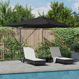 Vidaxl parasol zwart 352 x 251 x 265 cm polyester en aluminium