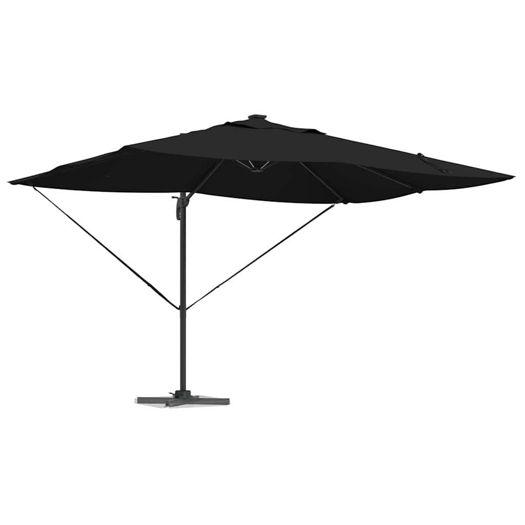 Vidaxl parasol zwart 352 x 251 x 265 cm polyester en aluminium